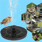 Solar Bird Fountain for Garden - Weatherproof Plastic, 70 cm, Natural Colours, view 2