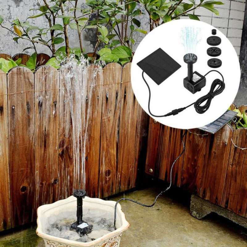 Outdoor Solar Fountain Water Pump Set for Garden - 1.2W, 7V, view 3