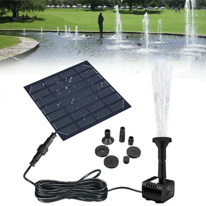 Outdoor Solar Fountain Water Pump Set for Garden - 1.2W, 7V