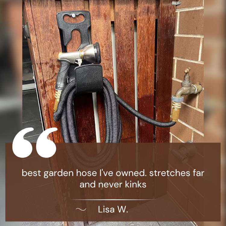 Retractable Expandable Garden Hose up to 30 m - Kink-Free, Reinforced Connectors, view 6