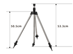 Adjustable 360° Garden Sprinkler on Tripod - Stainless Steel, 8-12 m Spray Range, view 5