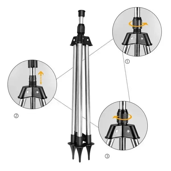 Tripod Lawn Sprinkler for Garden - Adjustable Spray, Turbo Function, view 5