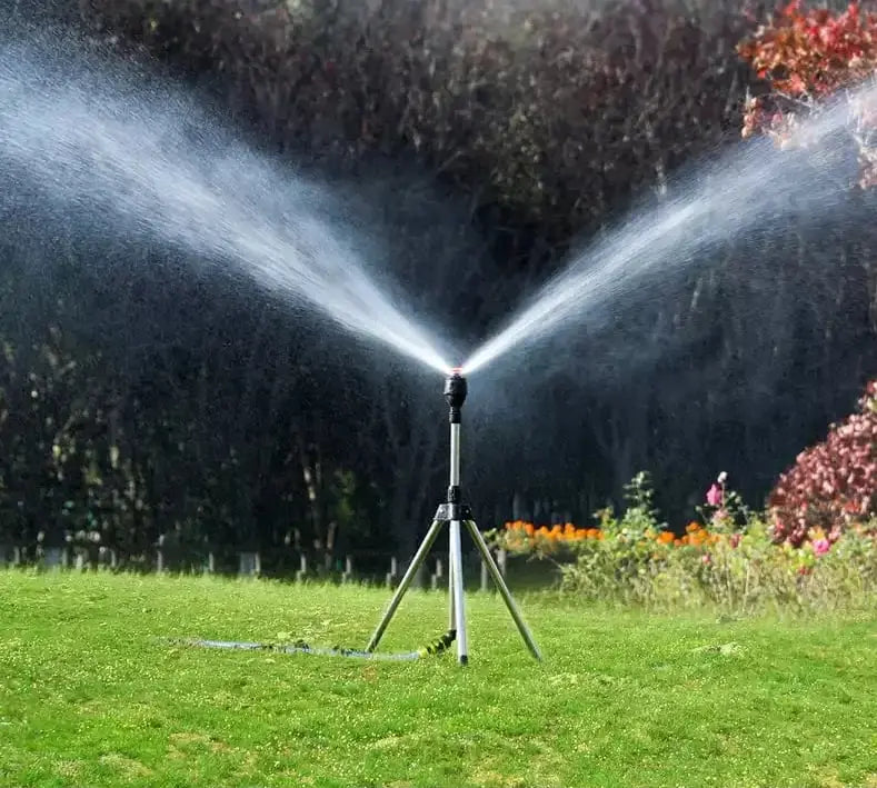 Tripod Lawn Sprinkler for Garden - Adjustable Spray, Turbo Function, view 6