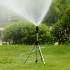 Tripod Lawn Sprinkler for Garden - Adjustable Spray, Turbo Function