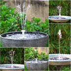 Solar Fountain Pump for Pond and Garden - 6.5W, LED, 5000mAh Battery, 16 Nozzles, view 4