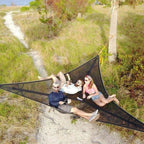Hammock with Frame for Indoors and Outdoors - Robust Metal, Spacious Design, view 2