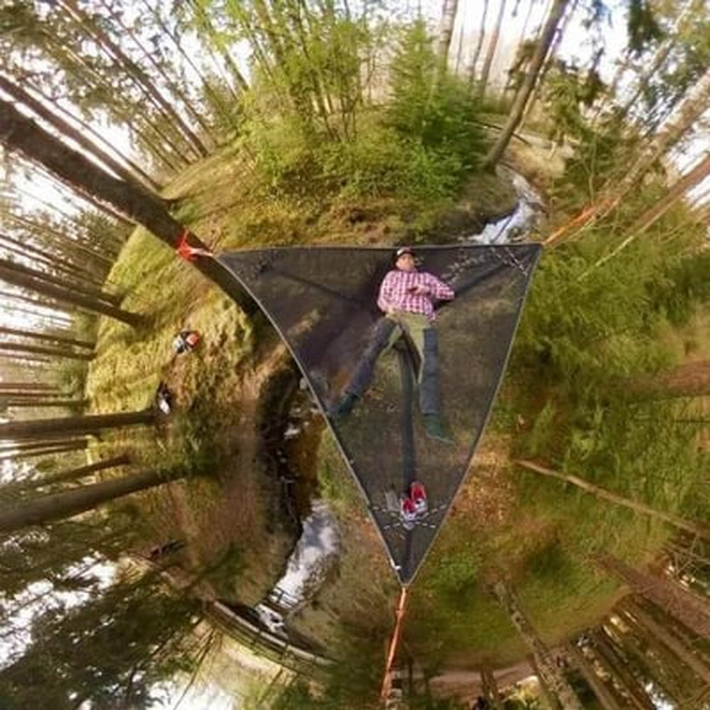 Hammock with Frame for Indoors and Outdoors - Robust Metal, Spacious Design, view 3