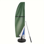 Parasol Cover Waterproof Anti-UV Outdoor - Oxford Fabric, Zipper, Grey or Green, view 4