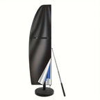 Parasol Cover Waterproof Anti-UV Outdoor - Oxford Fabric, Zipper, Grey or Green, view 5