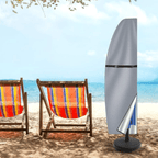 Parasol Cover Waterproof Anti-UV Outdoor - Oxford Fabric, Zipper, Grey or Green