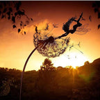 Garden Decoration with Dancing Spirits - Metal, 80 cm Rod, 15 cm Flower Head, view 13