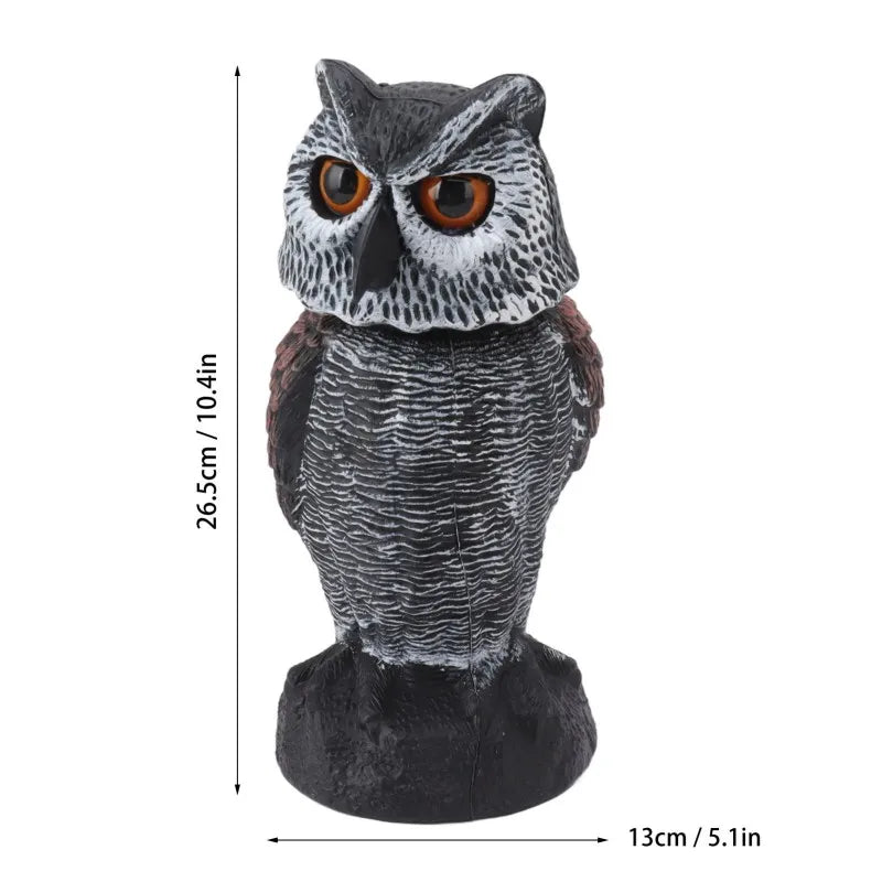 Bird Deterrent Owl for Garden and Balcony - Weather-Resistant Plastic, 26.5 cm, view 4