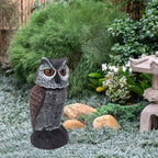 Bird Deterrent Owl for Garden and Balcony - Weather-Resistant Plastic, 26.5 cm