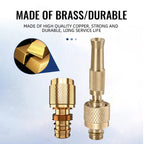 Heavy-duty Brass Garden Nozzle - Card Connection, for Spraying, view 2