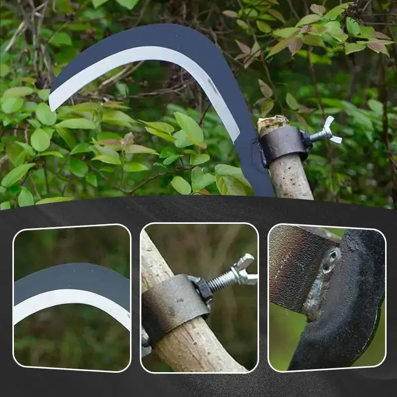 Steel Grass Cutting Sickle Head - Iron Manganese Steel, Small or Large, view 2