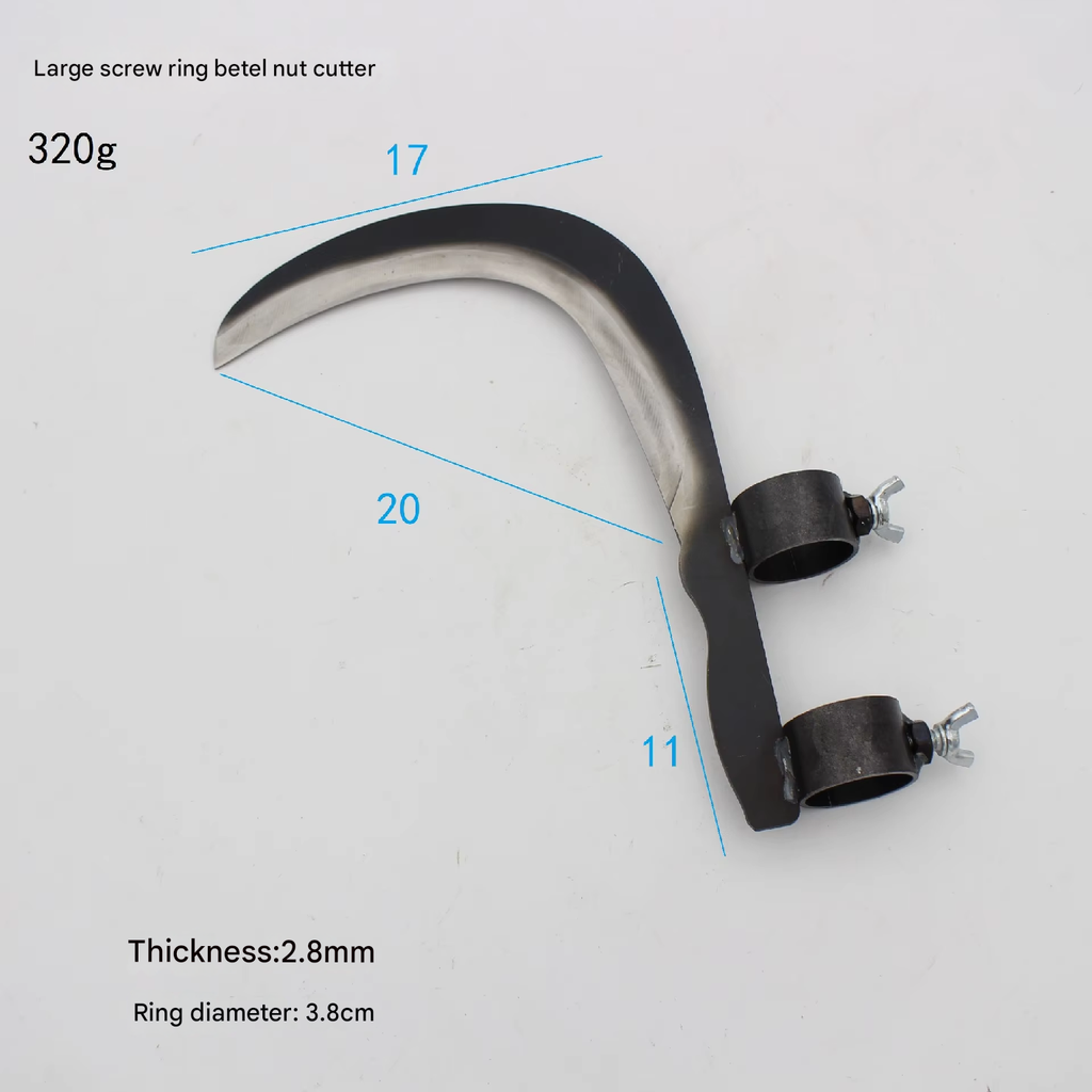 Steel Grass Cutting Sickle Head - Iron Manganese Steel, Small or Large