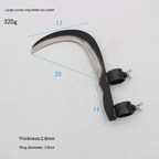 Steel Grass Cutting Sickle Head - Iron Manganese Steel, Small or Large