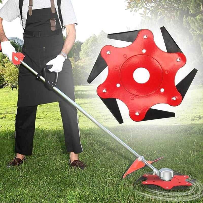 Heavy-Duty Trimmer Head with 6 Manganese Steel Blades - 11cm Diameter, view 2