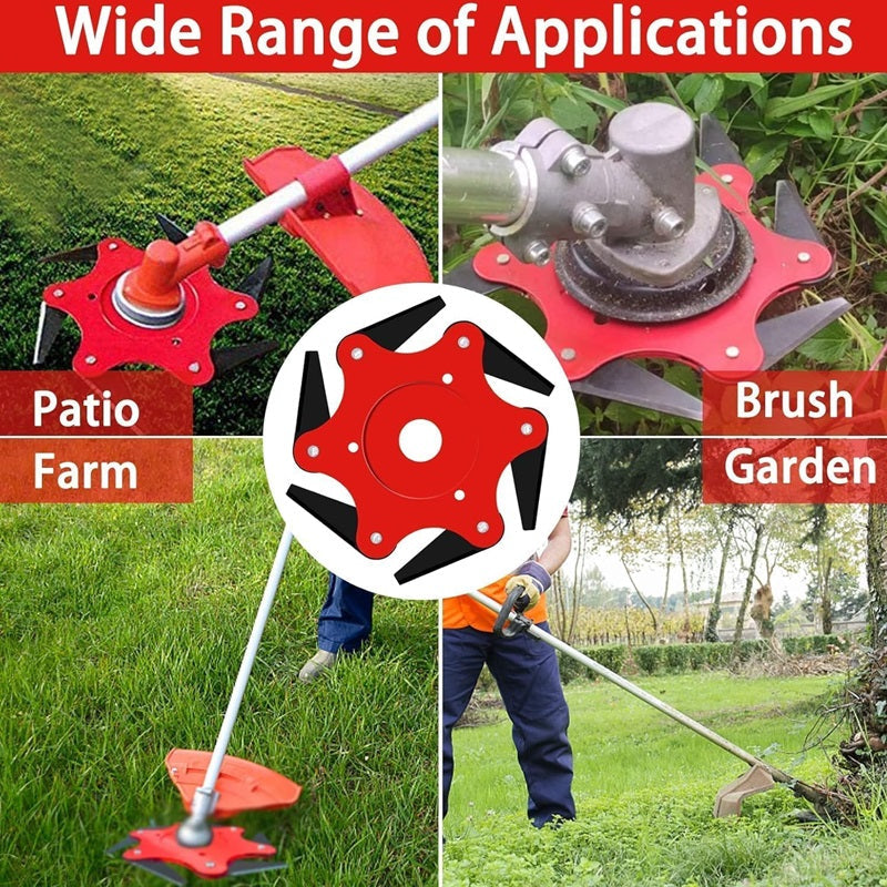 Heavy-Duty Trimmer Head with 6 Manganese Steel Blades - 11cm Diameter, view 3