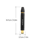 Heavy Adjustable Rotary Hose Nozzle for Outdoor Cleaning - Metal, Black, view 3