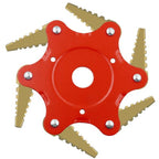 6 Blades Lawn Mower Metal Brush Cutter Blade - Carbide, 245 mm Diameter, view 2