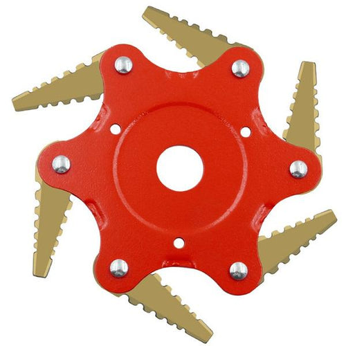 6 Blades Lawn Mower Metal Brush Cutter Blade - Carbide, 245 mm Diameter, view 2