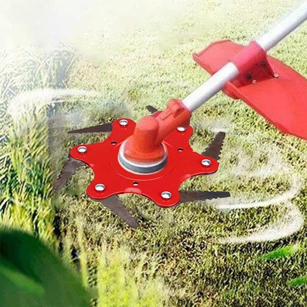 6 Blades Lawn Mower Metal Brush Cutter Blade - Carbide, 245 mm Diameter, view 7