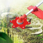 6 Blades Lawn Mower Metal Brush Cutter Blade - Carbide, 245 mm Diameter, view 7