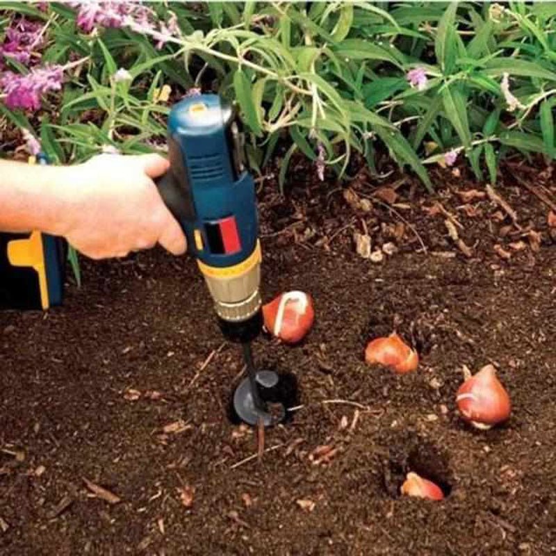 Carbon Steel Garden Hole Digger for Fast Planting - 45cm, Black, view 2