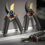 Precision Pruning Shears for Plants - High-Carbon Steel Blades, 21 cm