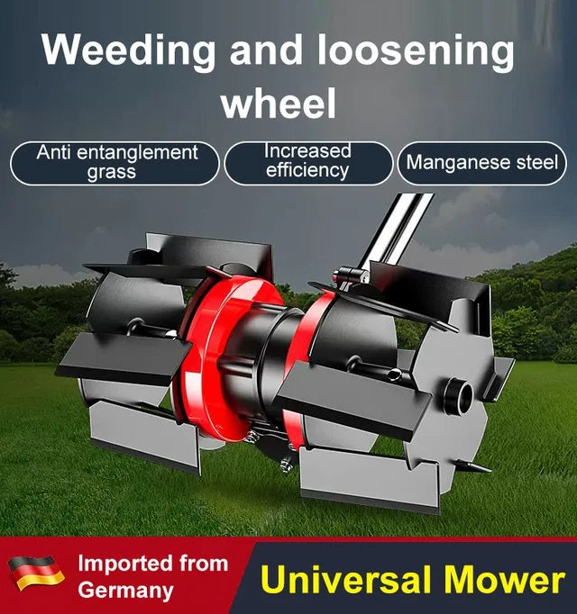Garden Soil Loosener Tool - Robust Durable Construction, Wheel and Lever System, view 3