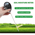 Battery-Free Soil Moisture Meter - 17 cm Probe, Indoor and Outdoor Use