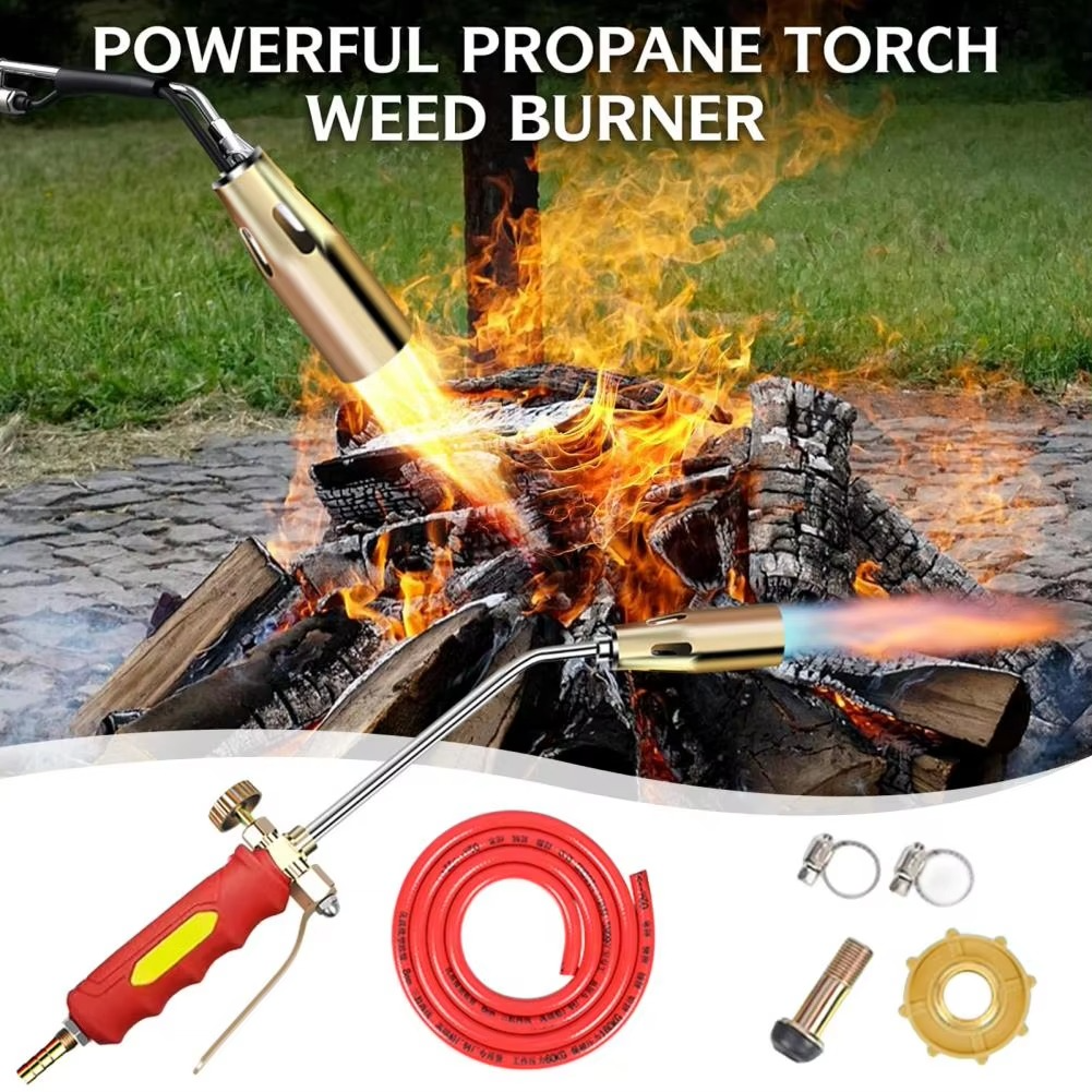 Propane Weed Torch for Garden - Ergonomic Handle, 24 in Flame, 10 ft Hose, view 2