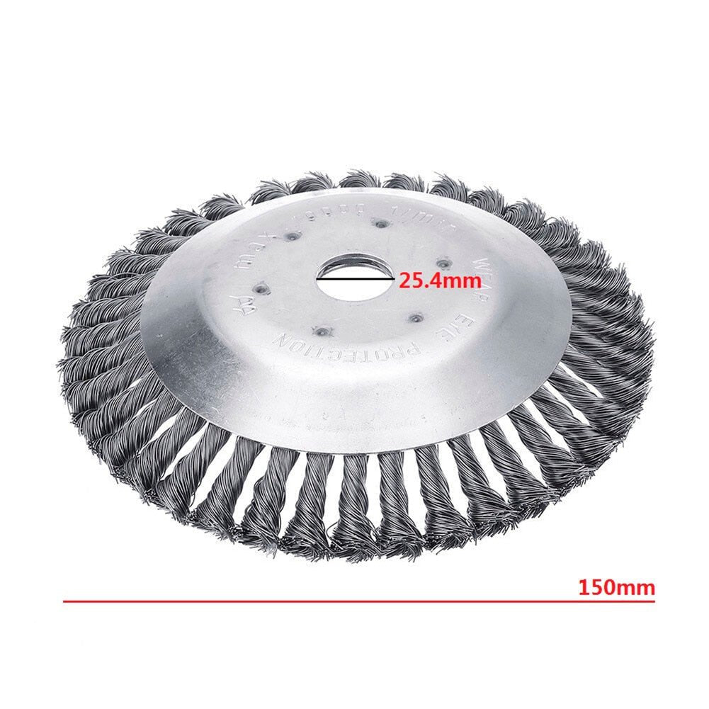 Weed Brush for Trimmer - Carbon Steel, 11.5 cm Diameter, Garden Paving, view 6