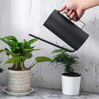 Japanese Bonsai Watering Can 1.5L - Long Narrow Spout, Black and Gold, view 6