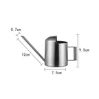 Stainless Steel Watering Can for Indoor & Outdoor Plants - 300ml Long Spout