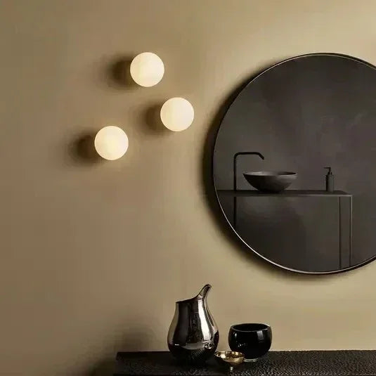 Gemma Glass Ball Livine Lamp-Welvere