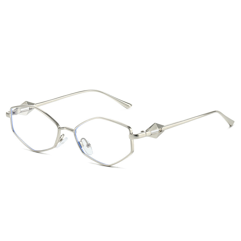 Geometric Frame Sunglasses with Gradient Lenses