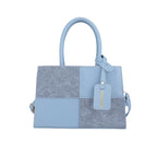 Geometric Structured Handbag with Adjustable Shoulder Strap