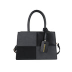 Geometric Structured Handbag with Adjustable Shoulder Strap