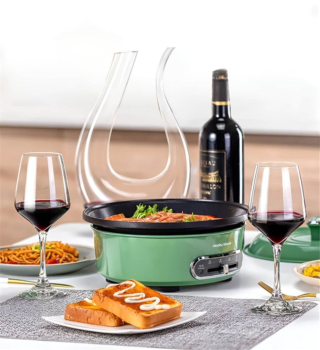 Glass Wine Decanter with Handle Options