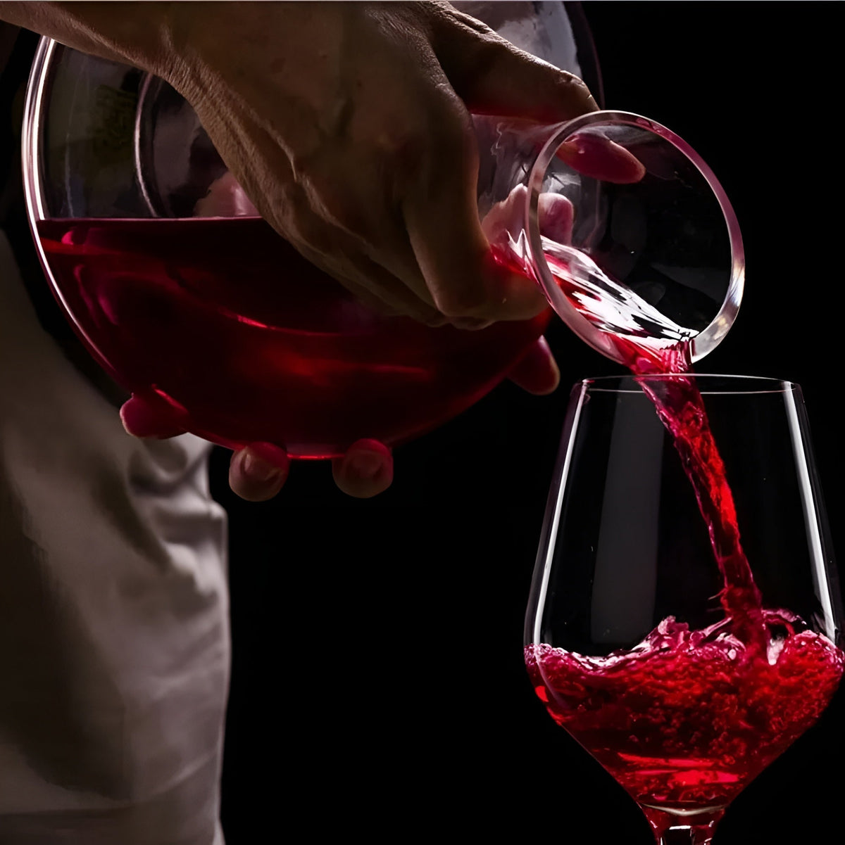 Glass Wine Decanter with Handle Options