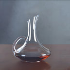 Glass Wine Decanter with Handle Options