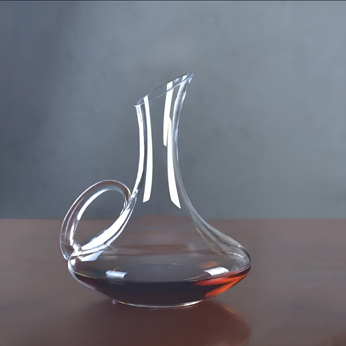 Glass Wine Decanter with Handle Options