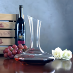 Glass Wine Decanter with Handle Options