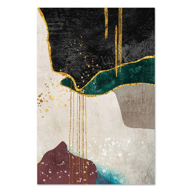 Minimalist Gold Canvas Wall Art for Sophisticated Decor | Welvere-Welvere