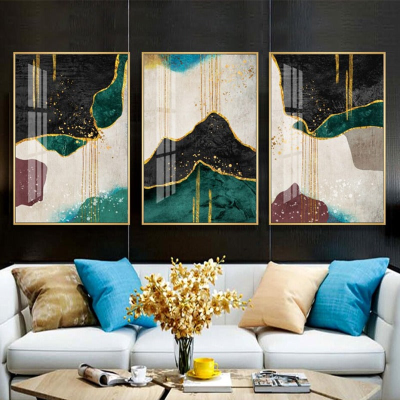Minimalist Gold Canvas Wall Art for Sophisticated Decor | Welvere-Welvere