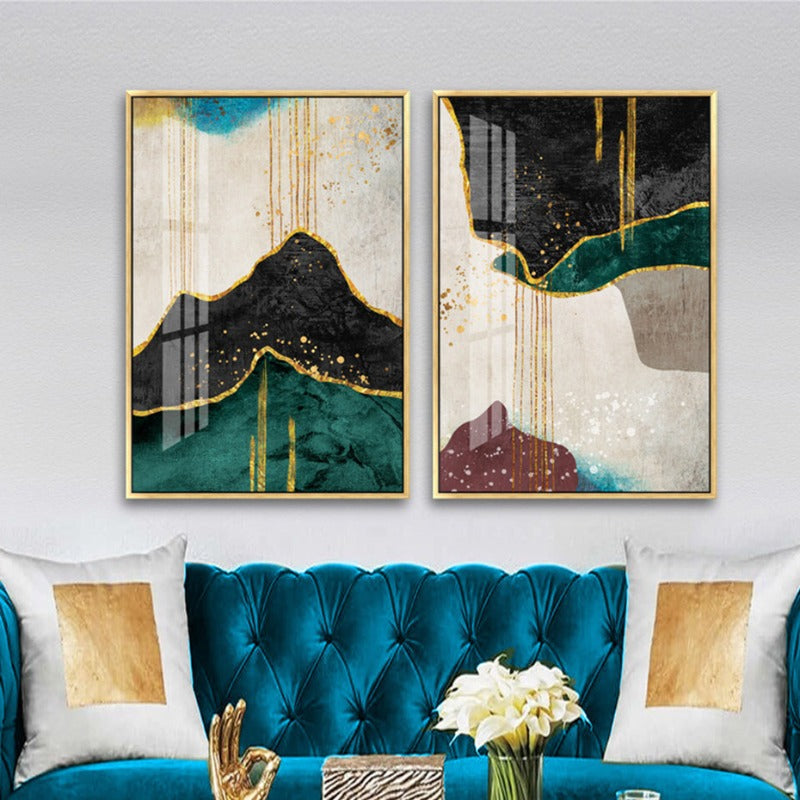 Minimalist Gold Canvas Wall Art for Sophisticated Decor | Welvere-Welvere