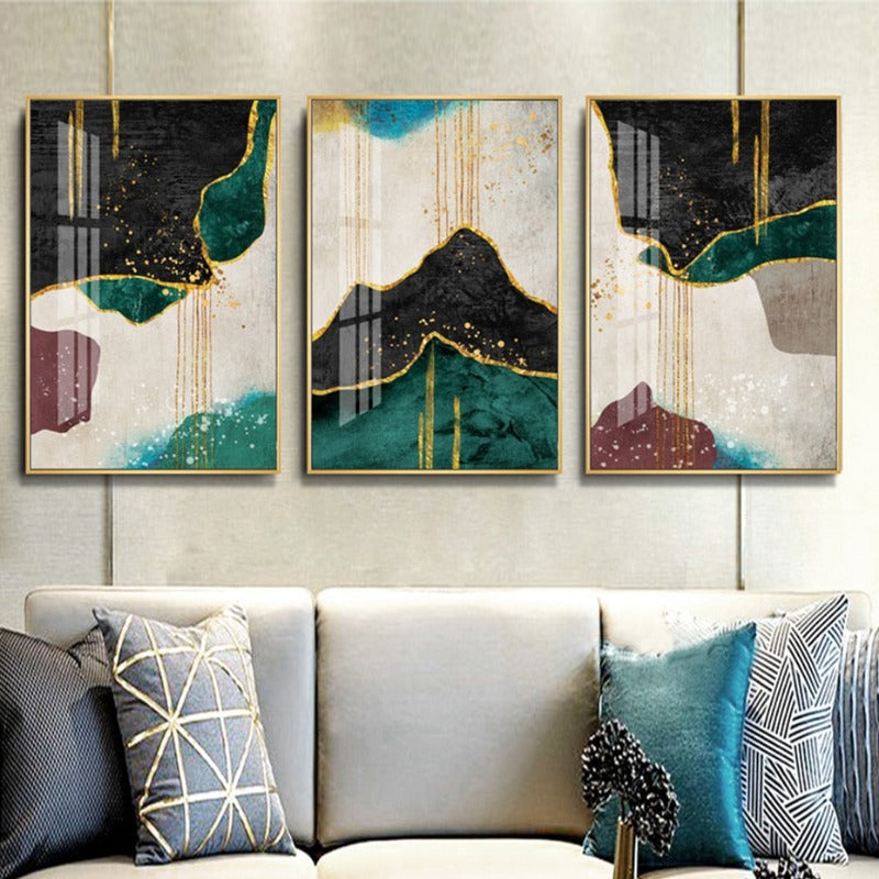 Minimalist Gold Canvas Wall Art for Sophisticated Decor | Welvere-Welvere