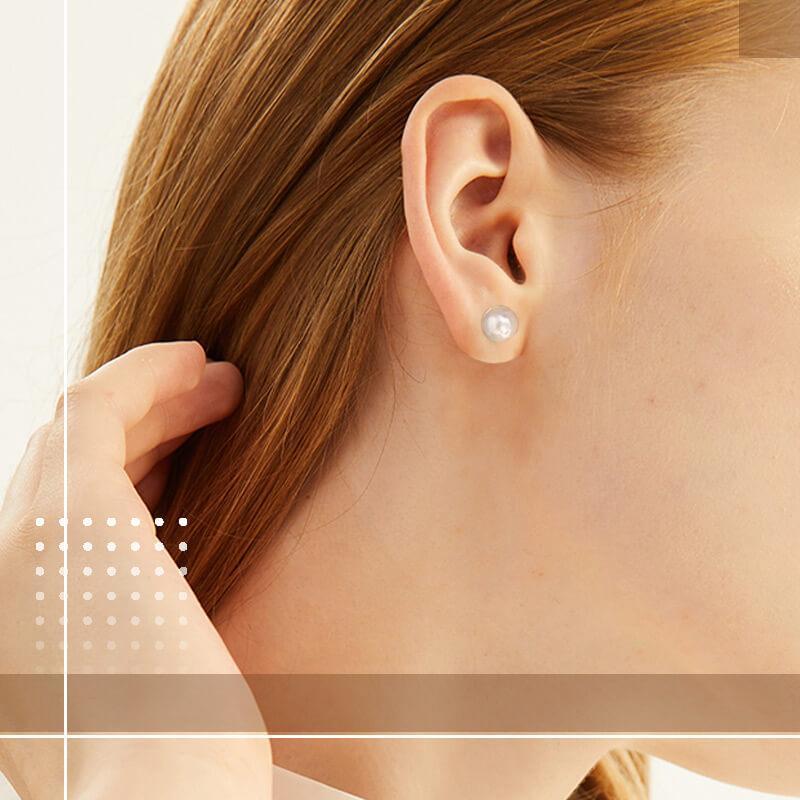 Gold-Plated Magnetic Earrings in Crystal or Pearl-Style Designs